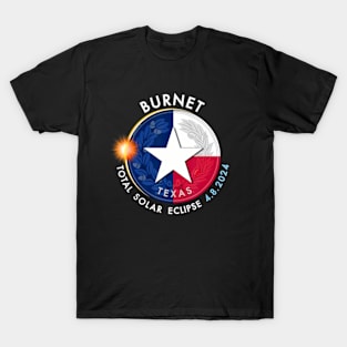 2024 Total Solar Eclipse Totality Burnet Texas 28 T-Shirt